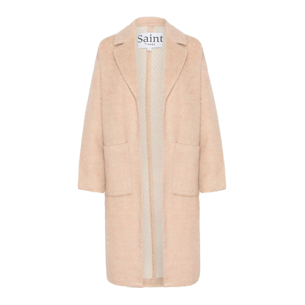Saint Tropez Corasz Coat Jas Sepia Rose Melange Pink Dames