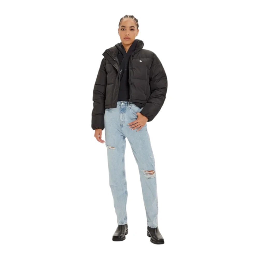 Calvin Klein Jeans Korte Pufferjas Black Dames