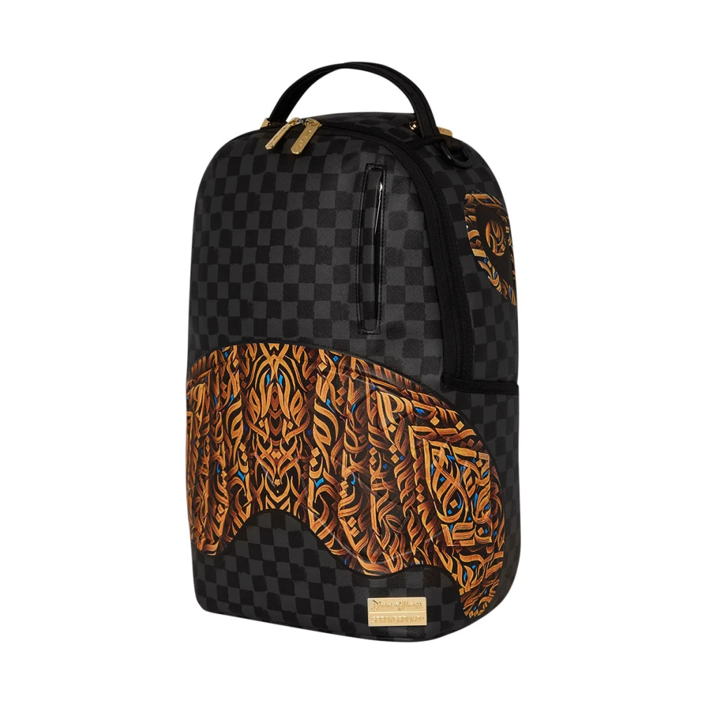 Sprayground Schaakbordmotief Rugzak Multicolor Unisex