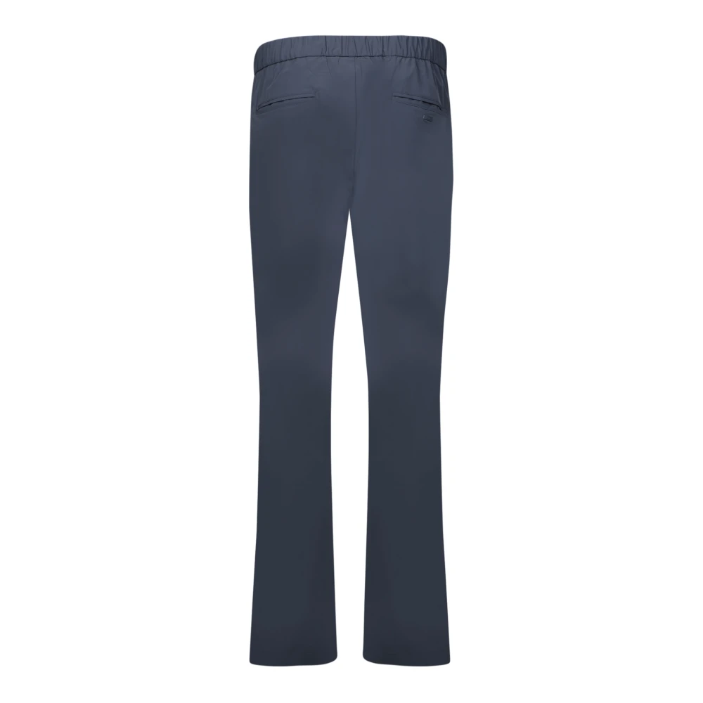 Herno Blauwe broek met trekkoord in de taille Blue Heren
