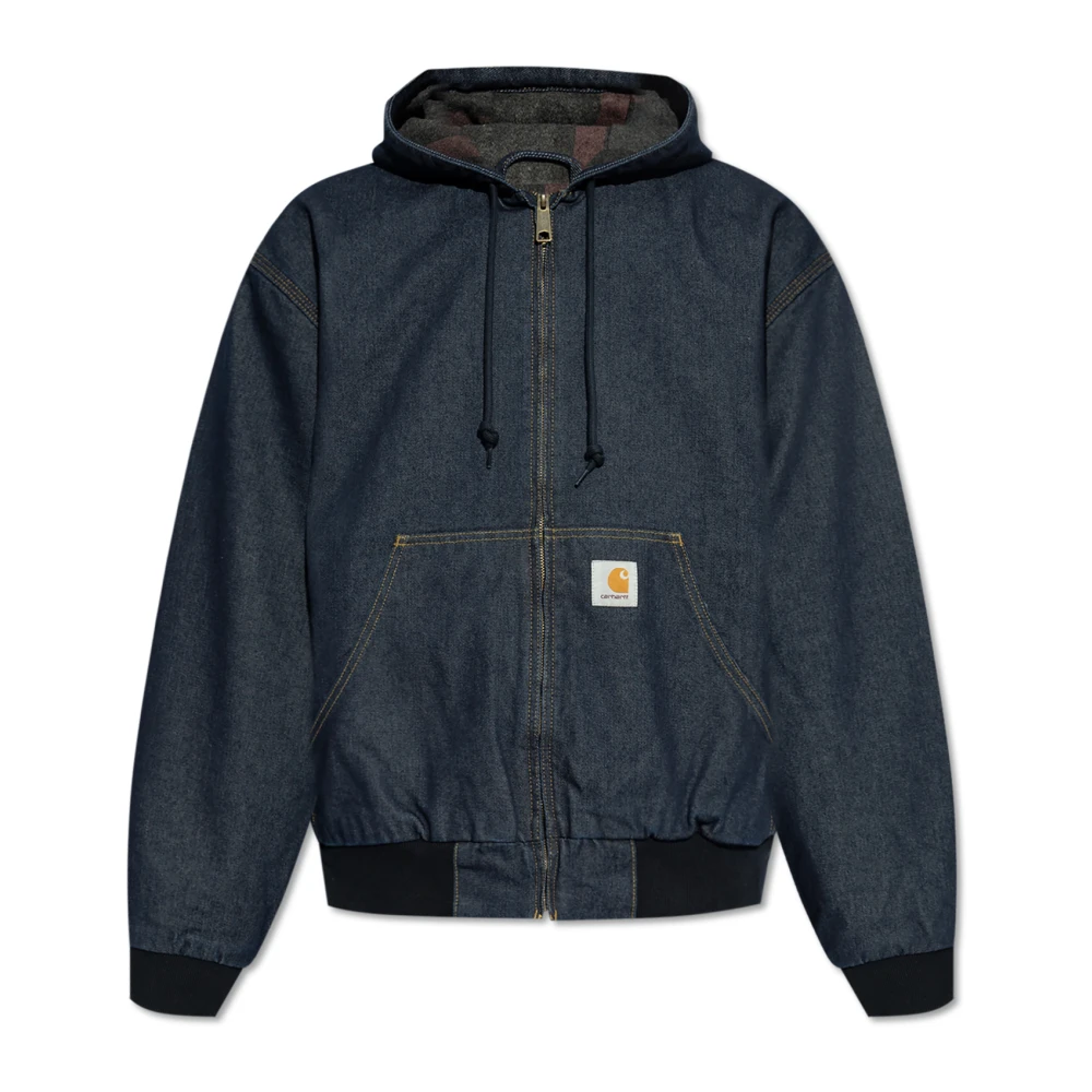 Carhartt WIP Denim jack met capuchon Blue Heren