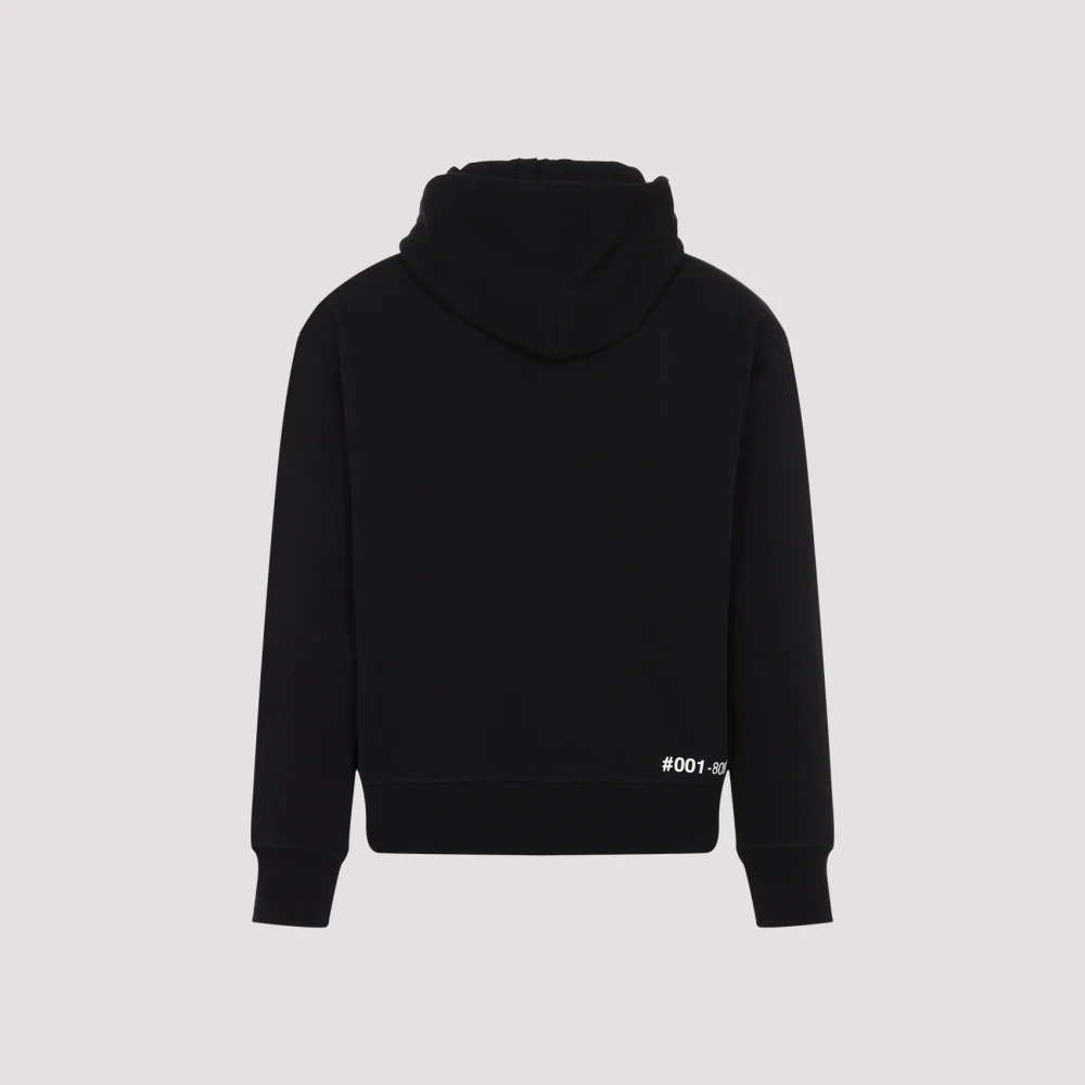 Moncler Zwarte hoodie trui voor mannen Black Heren