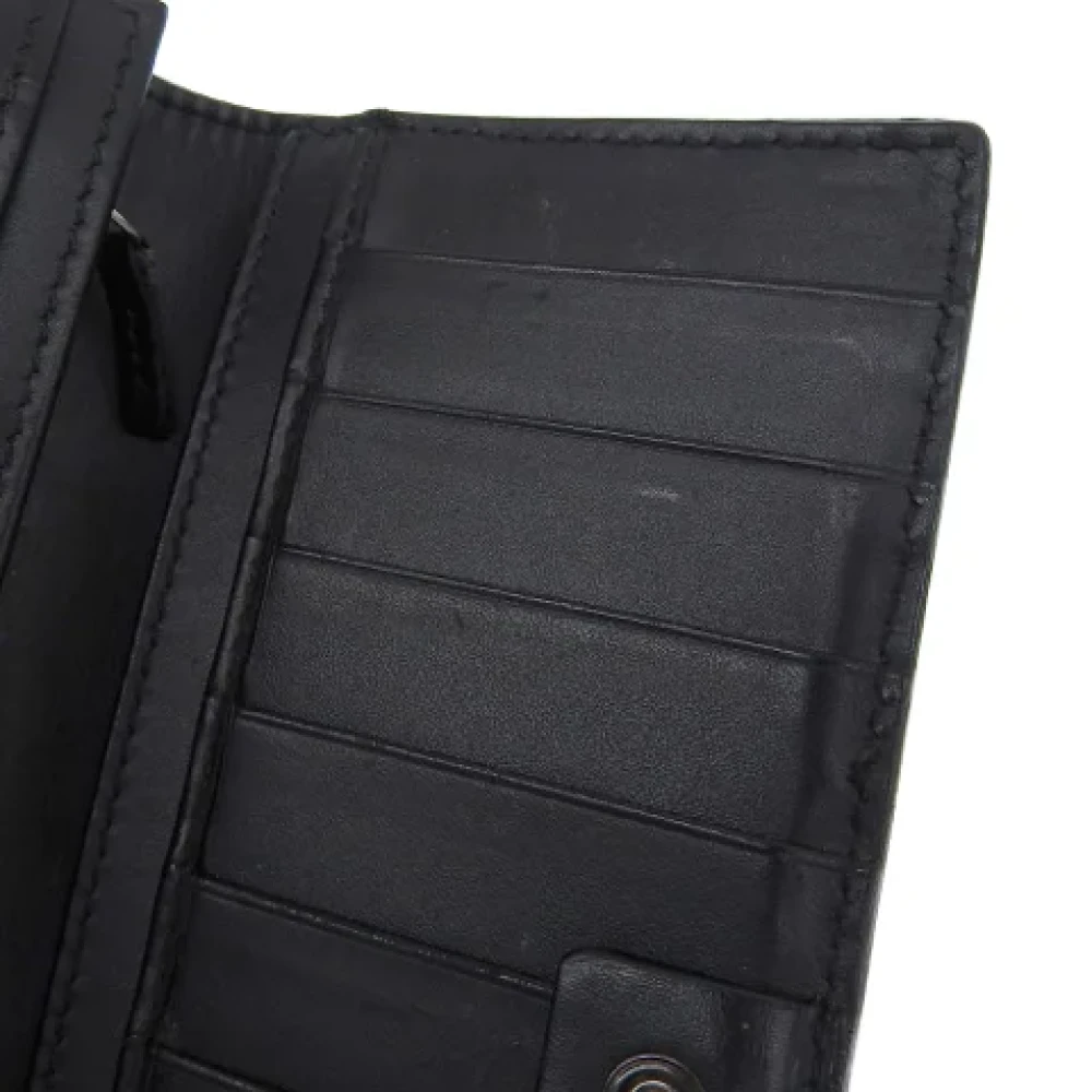 Gucci Vintage Pre-owned Leather wallets Black Dames