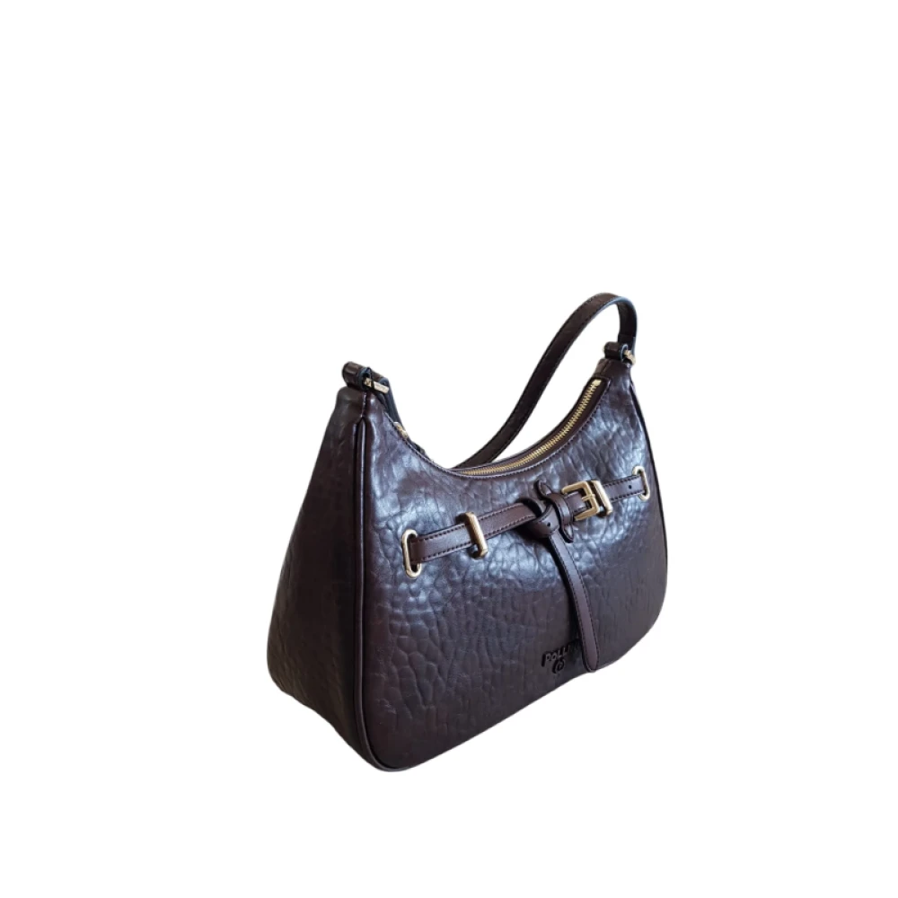 Pollini Schoudertas Grote Array Brown Dames