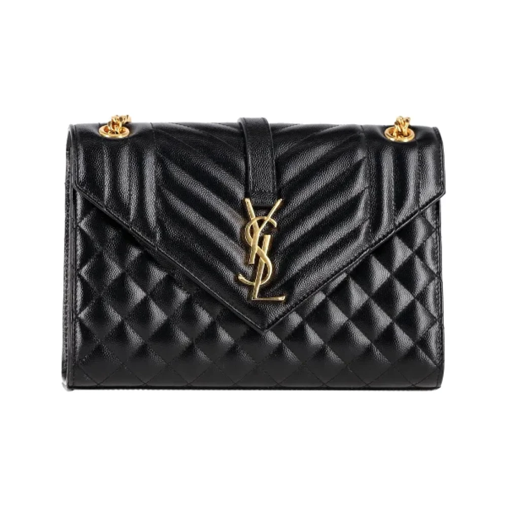 Yves Saint Laurent Vintage Pre-owned Leather crossbody-bags Black Dames