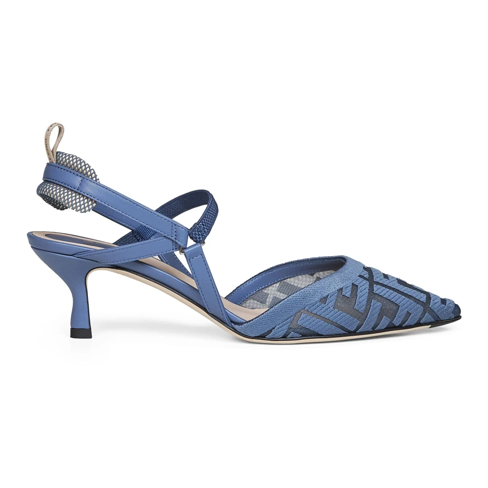 Fendi Vrouw Blauw Schoenen Dames, 36 Eu, Leer, Colibrì Lite