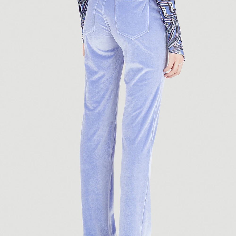 Maisie Wilen Fluweel Broek met 90s Euforie Purple Dames
