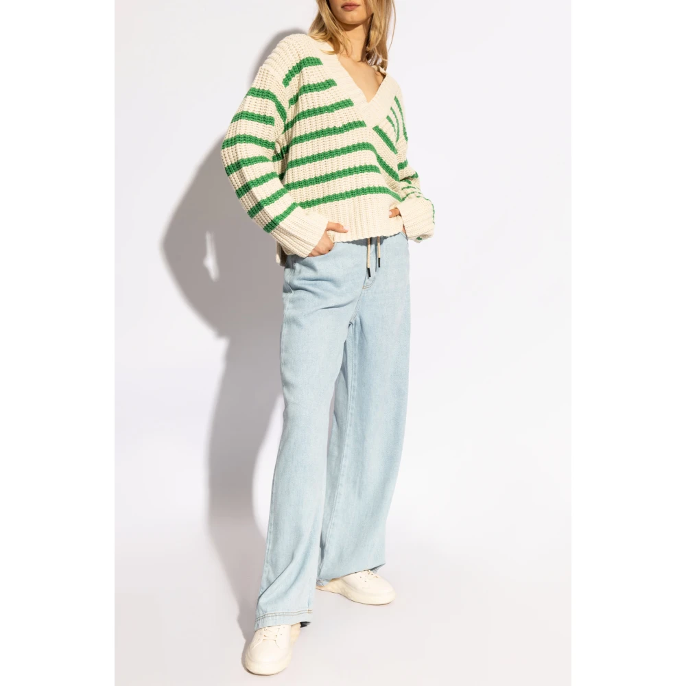 Munthe Jeans met strikken Blue Dames