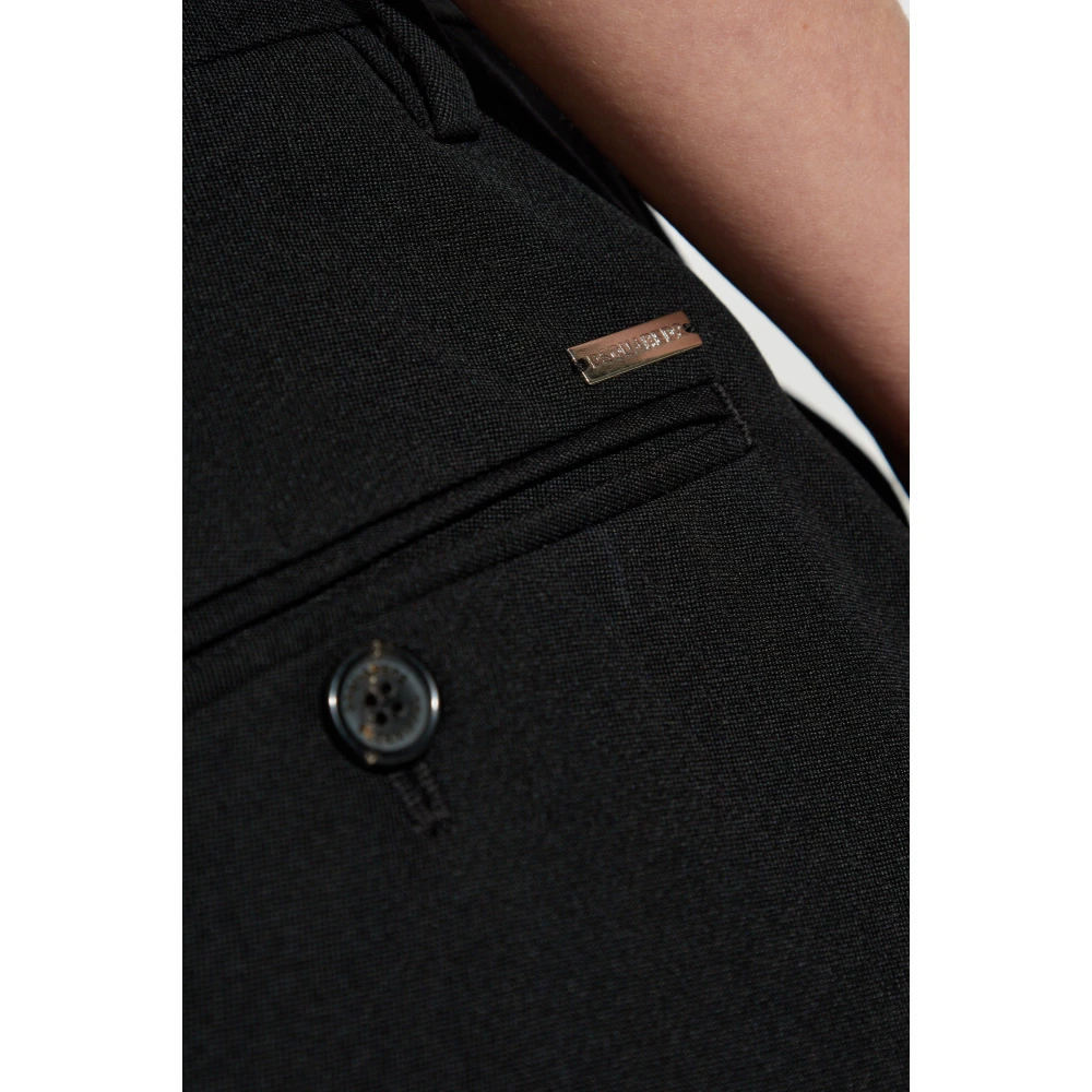 Dsquared2 Wollen broek Black Dames