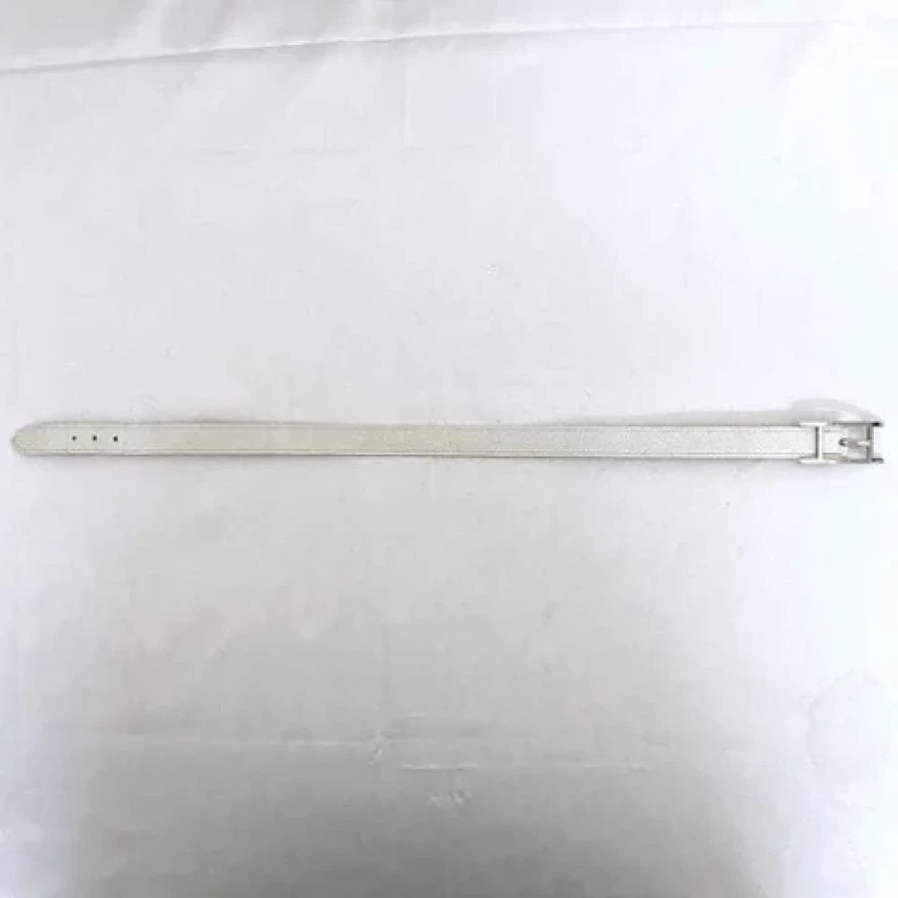 Hermès Vintage Pre-owned Leather belts White Dames