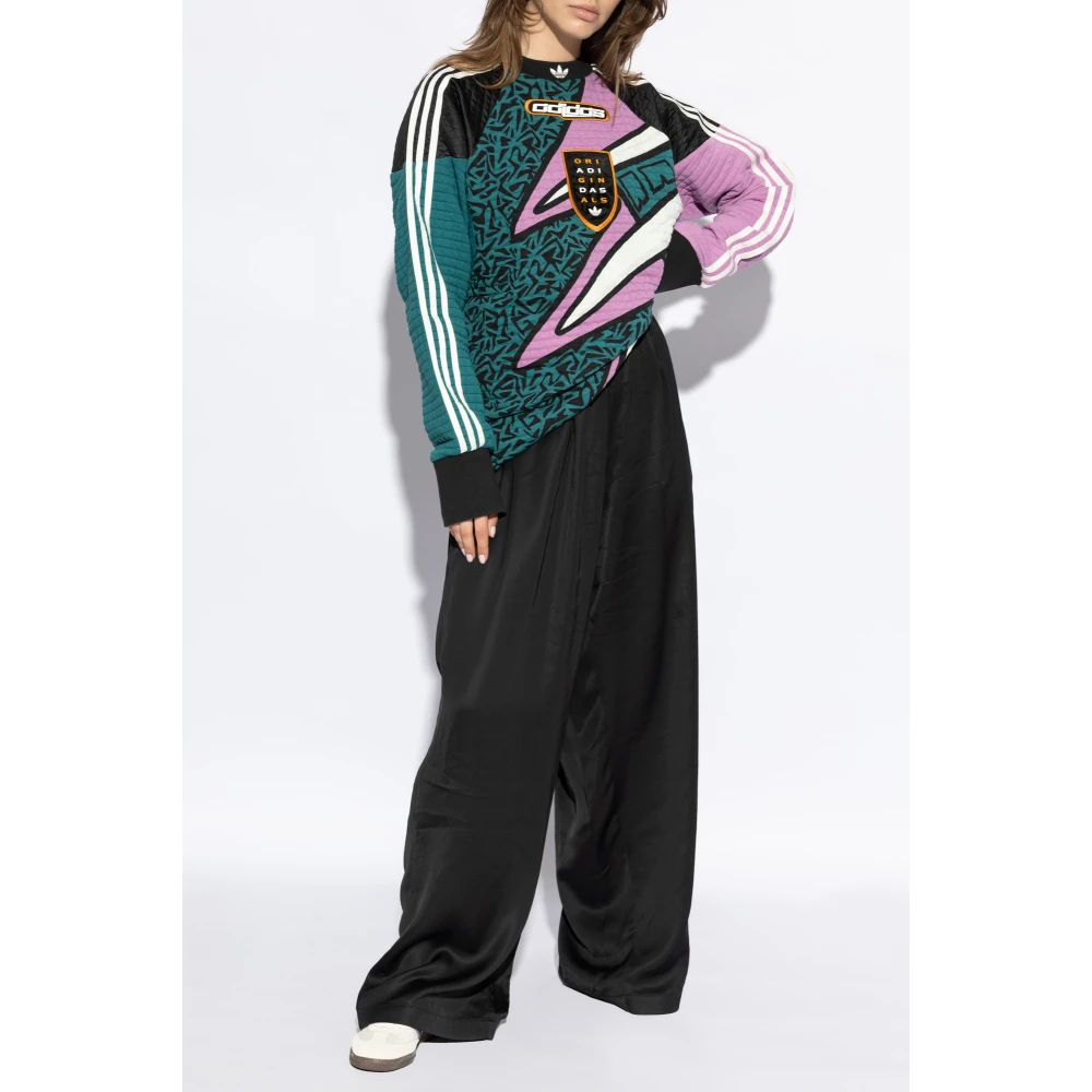 adidas Originals Sweatshirt met een patch Multicolor Dames