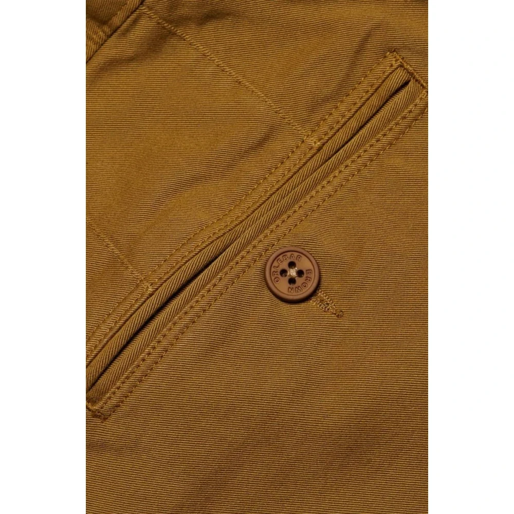 Orlebar Brown Gouden Khaki Stretch Katoenen Shorts Brown Heren