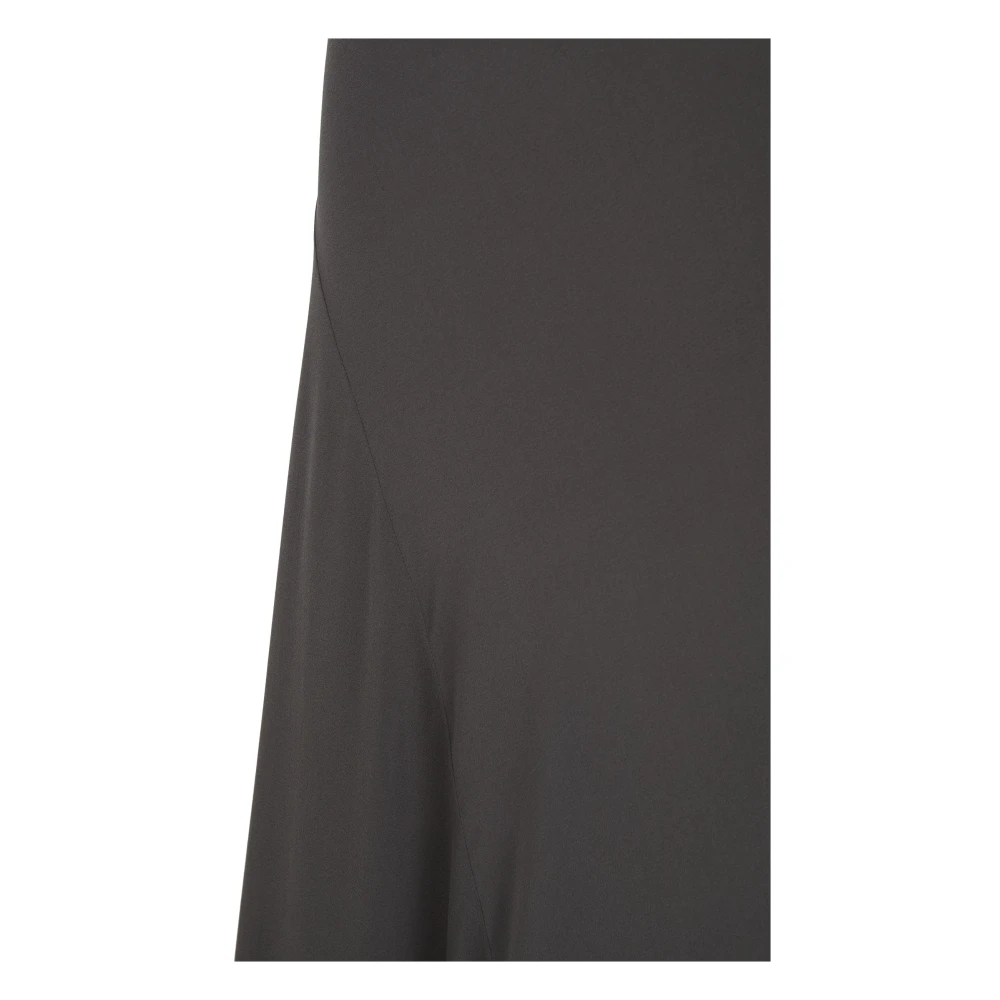 Cortana Luxe Zijde Stretch Grafiet Jurk Black Dames