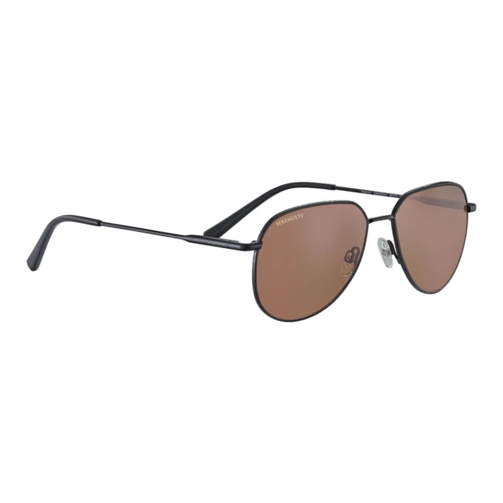 Serengeti Unisex Black Stylish Sunglasses For Outdoor Adventures - Sunglasses - One Size - Accessories