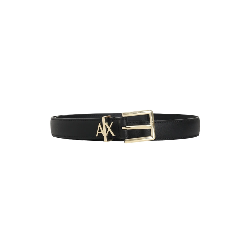 Armani Exchange Vrouw Zwart Accessoires Dames, 95 Cm, E Dames Leren Riem Stijlvol Minimalistisch