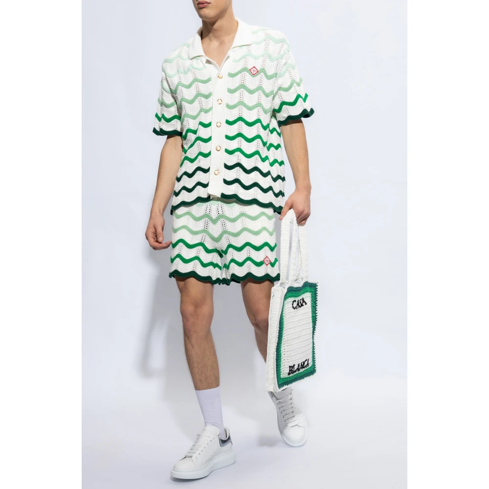 Casablanca Gehaakte shorts Green Heren