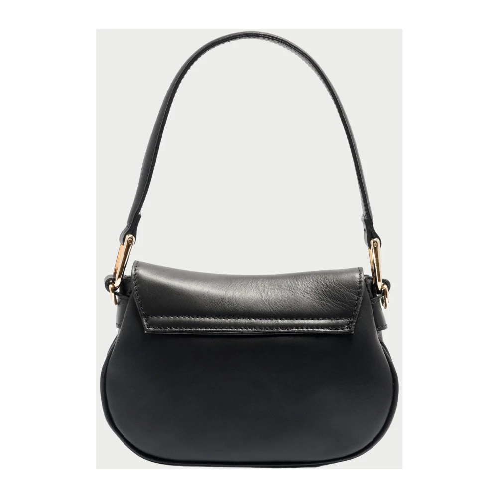 Marc Ellis Zwarte Schoudertas Ava in Eco-leer Black Dames