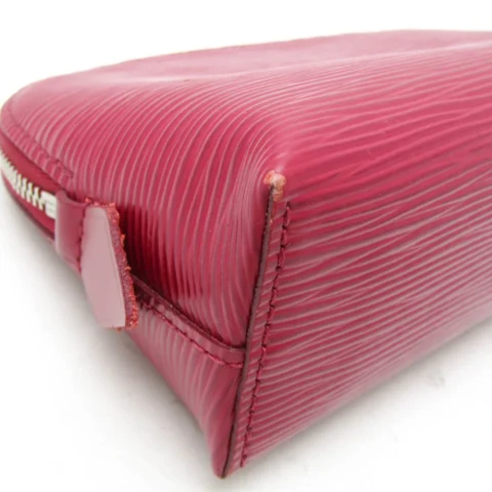 Louis Vuitton Vintage Pre-owned Leather pouches Red Dames
