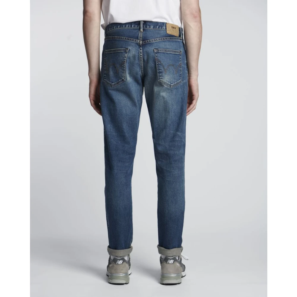Edwin Straight Jeans Blue Heren