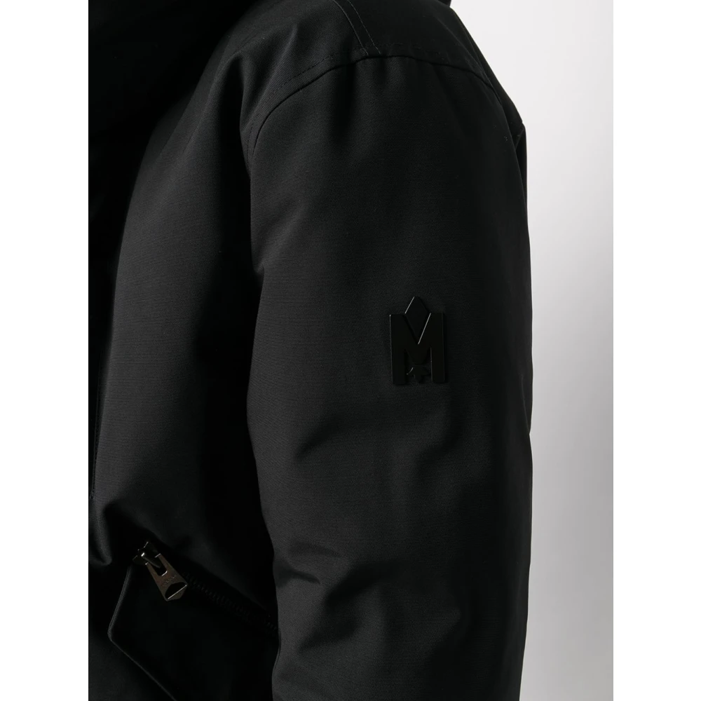 Mackage Donsgevulde Hoodie met Italiaanse Kraag Black Heren