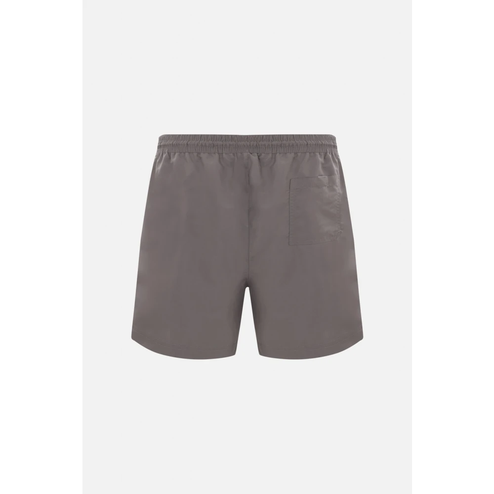 BRUNELLO CUCINELLI As Grijs Zwemkleding met Logoborduurwerk Gray Heren