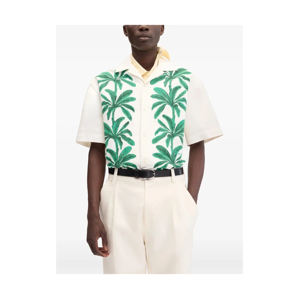 Jacquemus Beige Palmboomprint Shirt Multicolor Heren