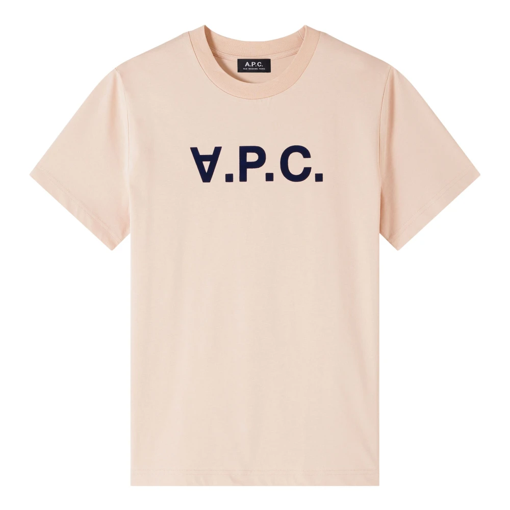 A.p.c. Katoenen T-shirt in klassieke stijl Beige Heren