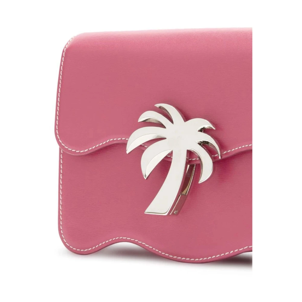 Palm Angels Stijlvolle Roze & Paarse Schoudertas Pink Dames