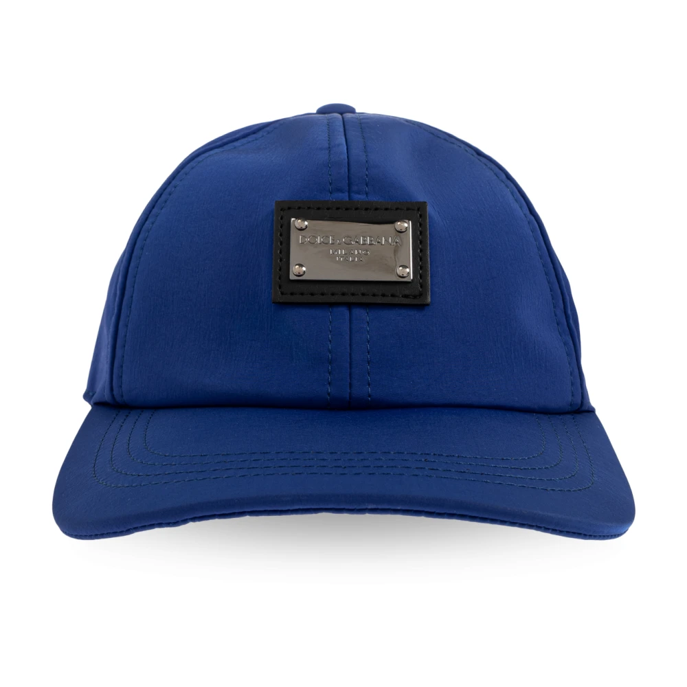 Dolce & Gabbana Mannelijk Blauw Accessoires Heren, 57 Cm, Baseball Cap