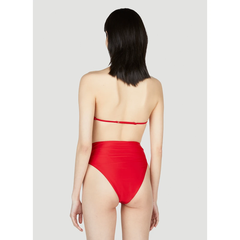 Ziah V-hals Halter Bikini Top Red Dames