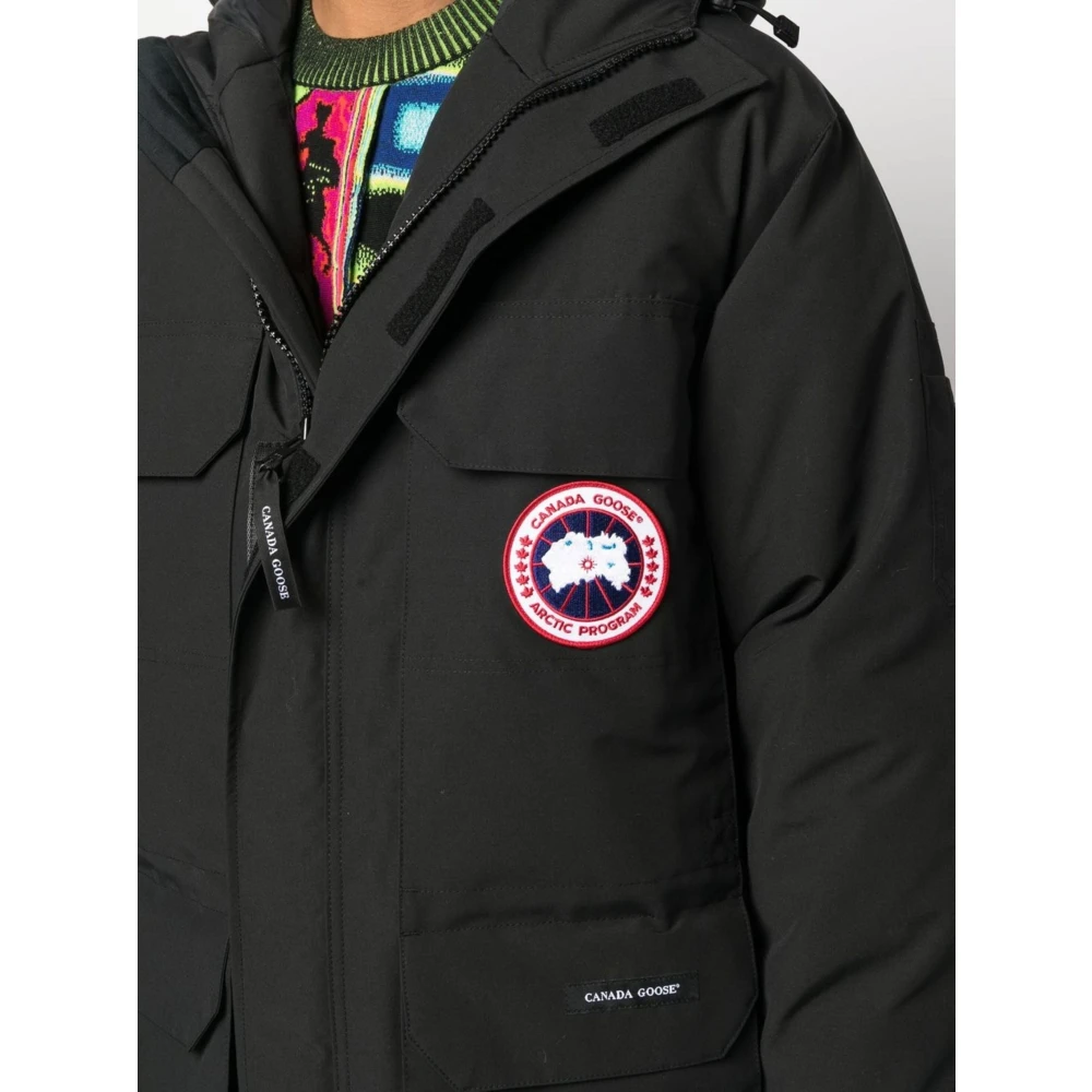 Canada Goose Zwarte HyBridge Jas met Ritssluiting Black Heren