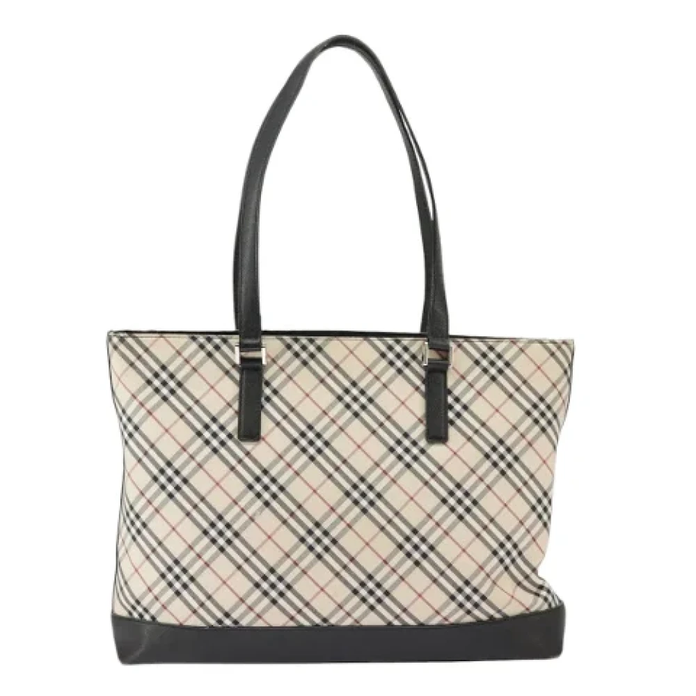 Burberry Vintage Pre-owned Canvas shoulder-bags Beige Dames