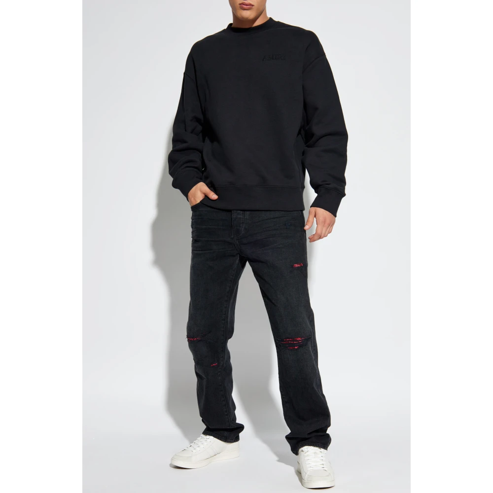 Amiri Hoodie met logo Black Heren
