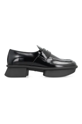Equal loafers i borstat läder