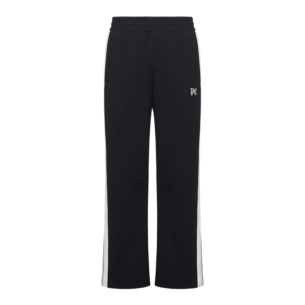 Palm Angels Zwarte Track Pants met Zijstrepen Black Heren