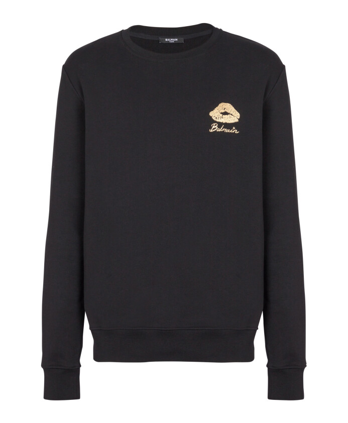 sweatshirt-met-balmain-kiss-print
