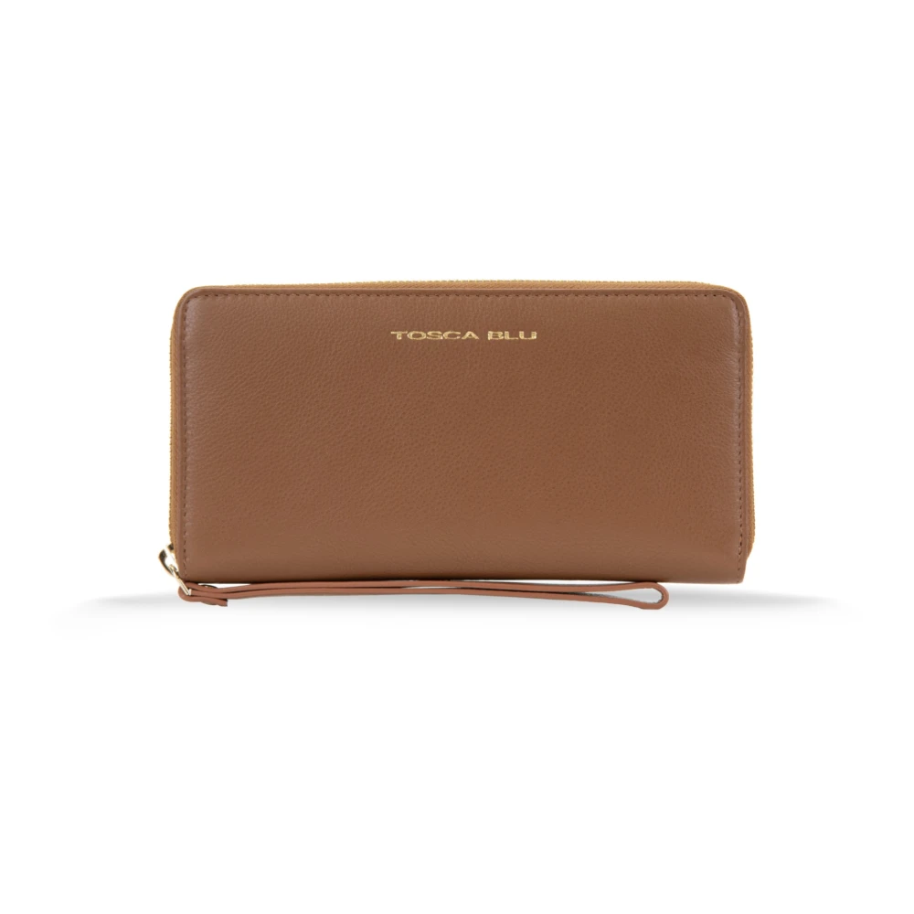 Tosca Blu Women's Brown Wallets & Cardholders, One Size, Leather Wallet With Multiple Compartments