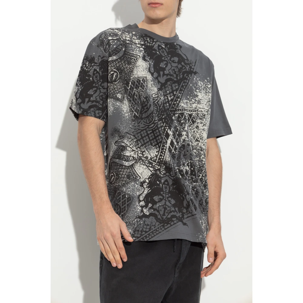 Iceberg T-shirt met print Gray Heren