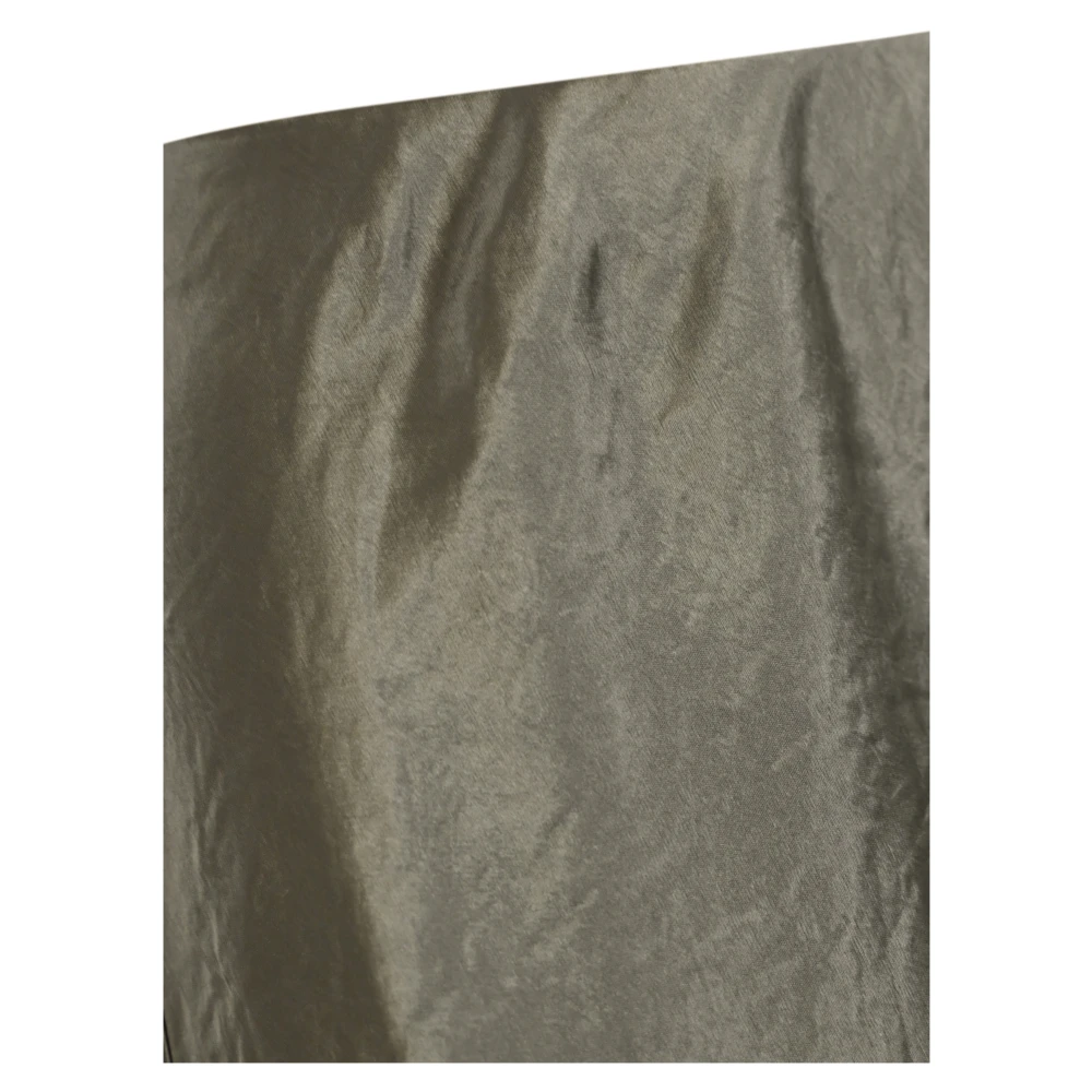 Max Mara Beige Satijnen Wijd Uitlopende Rok Beige Dames