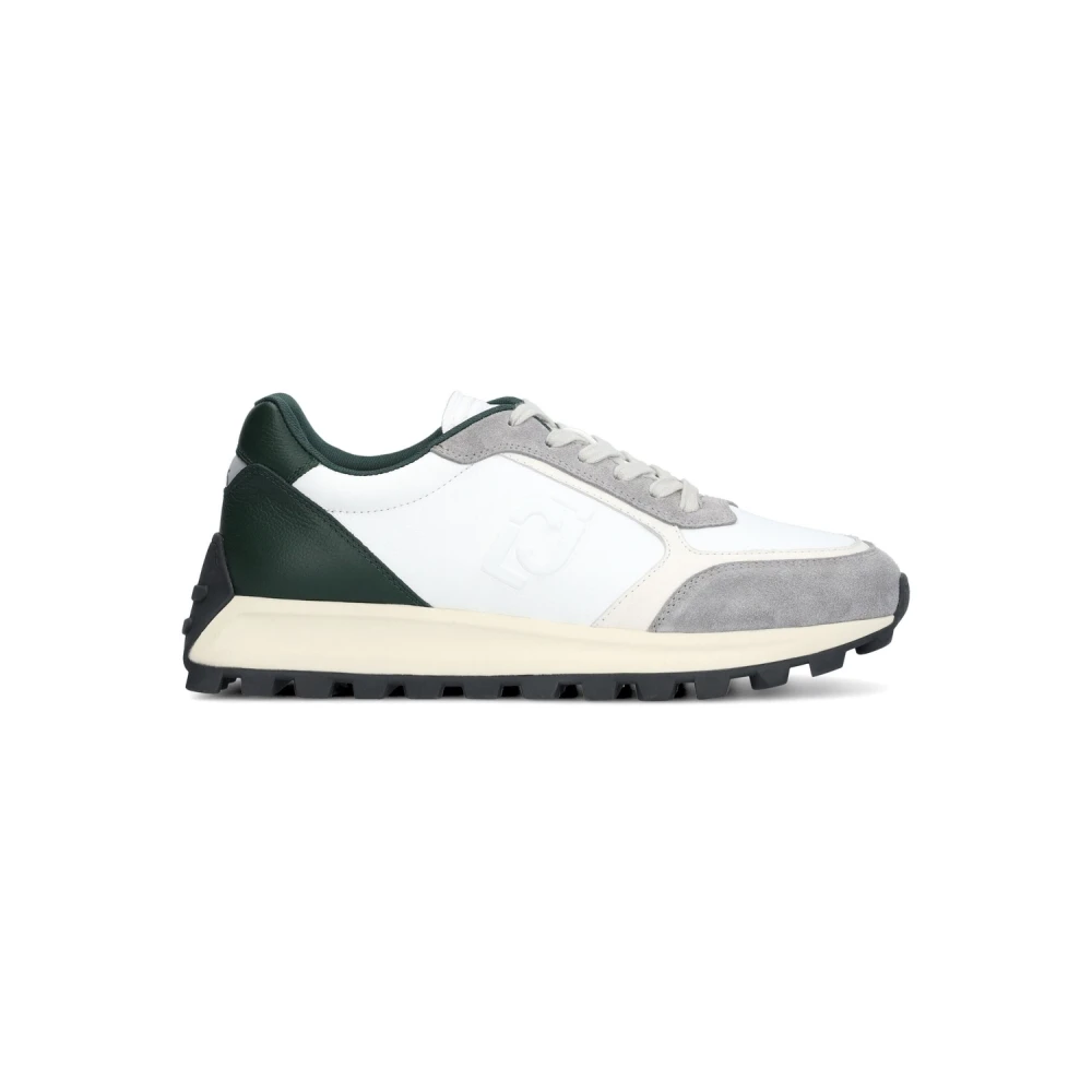 Liu Jo Witte leren sneakers Heren Schoenen Veelkleurig Multicolor