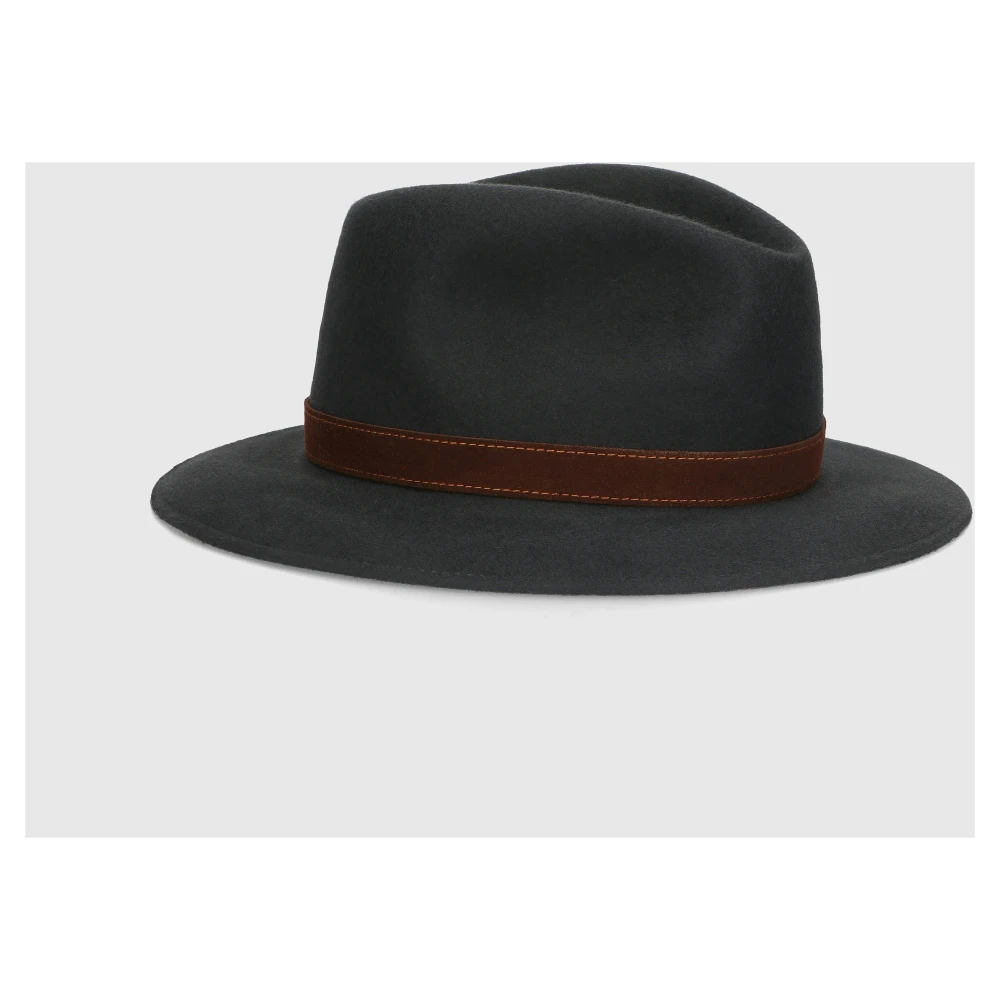 Borsalino Alessandria Vilt Land Hoed Gray Heren