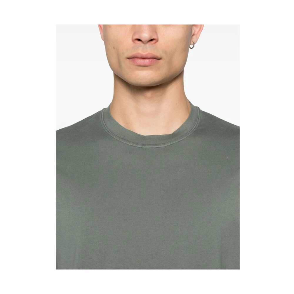 Fedeli Groene Crew Neck T-shirt Green Heren