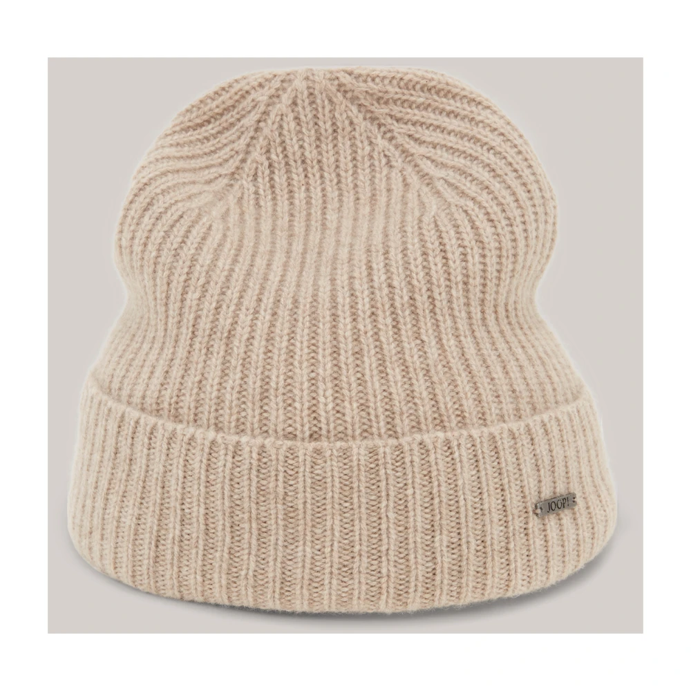 Joop! Kasjmier Beanie Hoed voor Mannen Beige Unisex