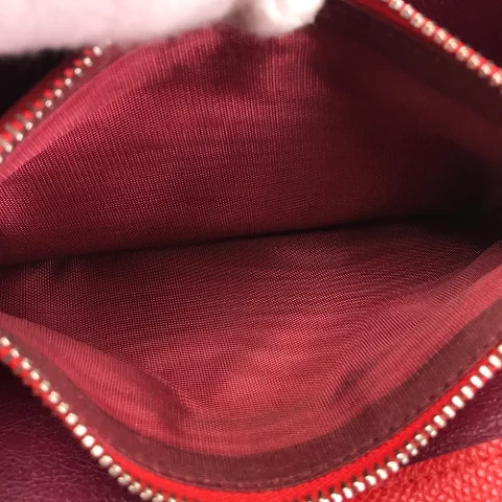 Bvlgari Vintage Pre-owned Leather wallets Red Dames