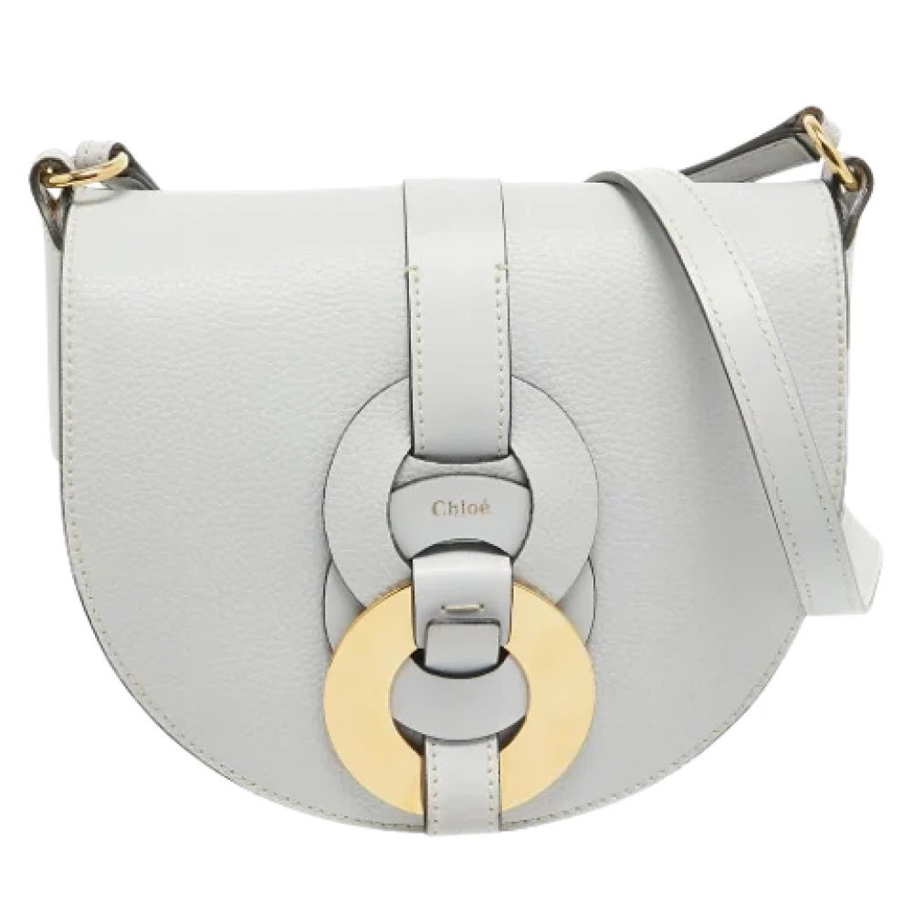 Chloé Pre-owned Leather shoulder-bags Gray Dames
