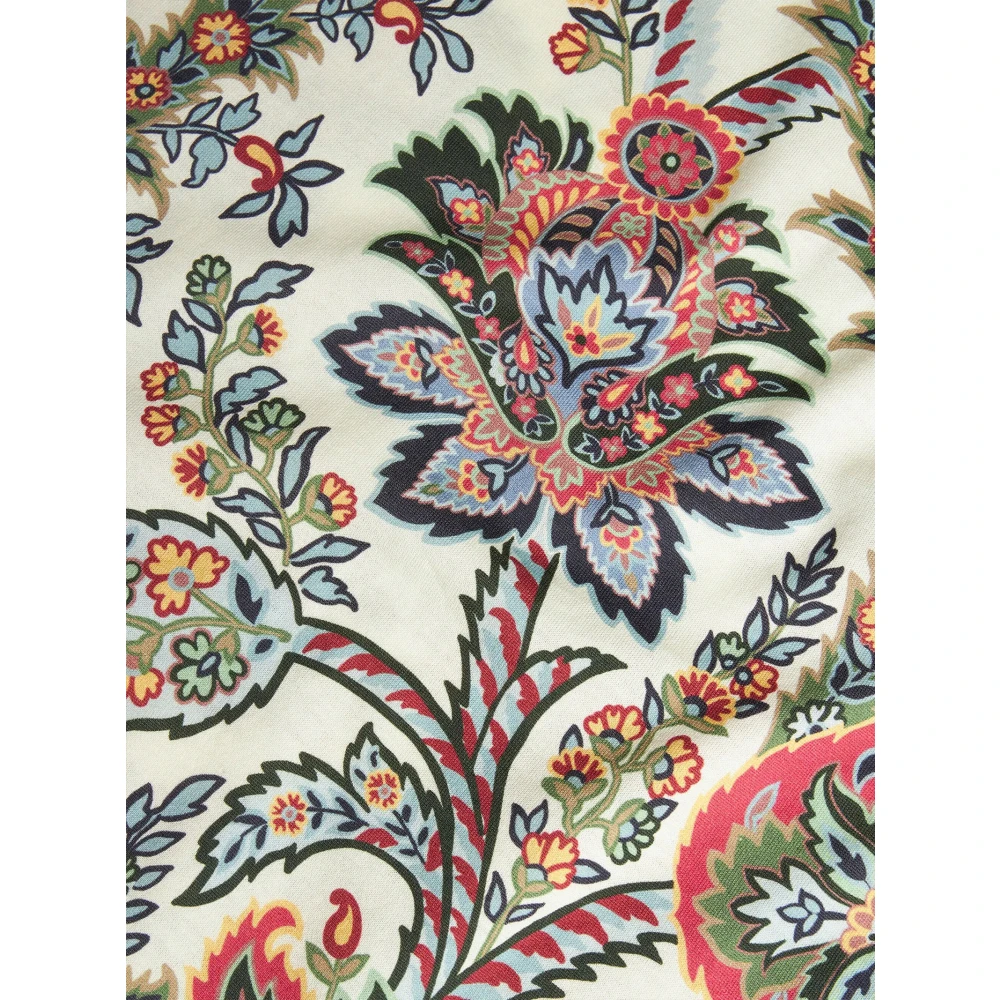 ETRO Bloemen Paisley Print Katoenen T-shirt Multicolor Dames