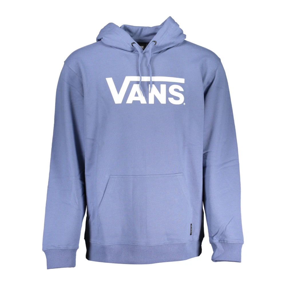 Vans Blauw fleece sweatshirt met capuchon en print Blue Heren