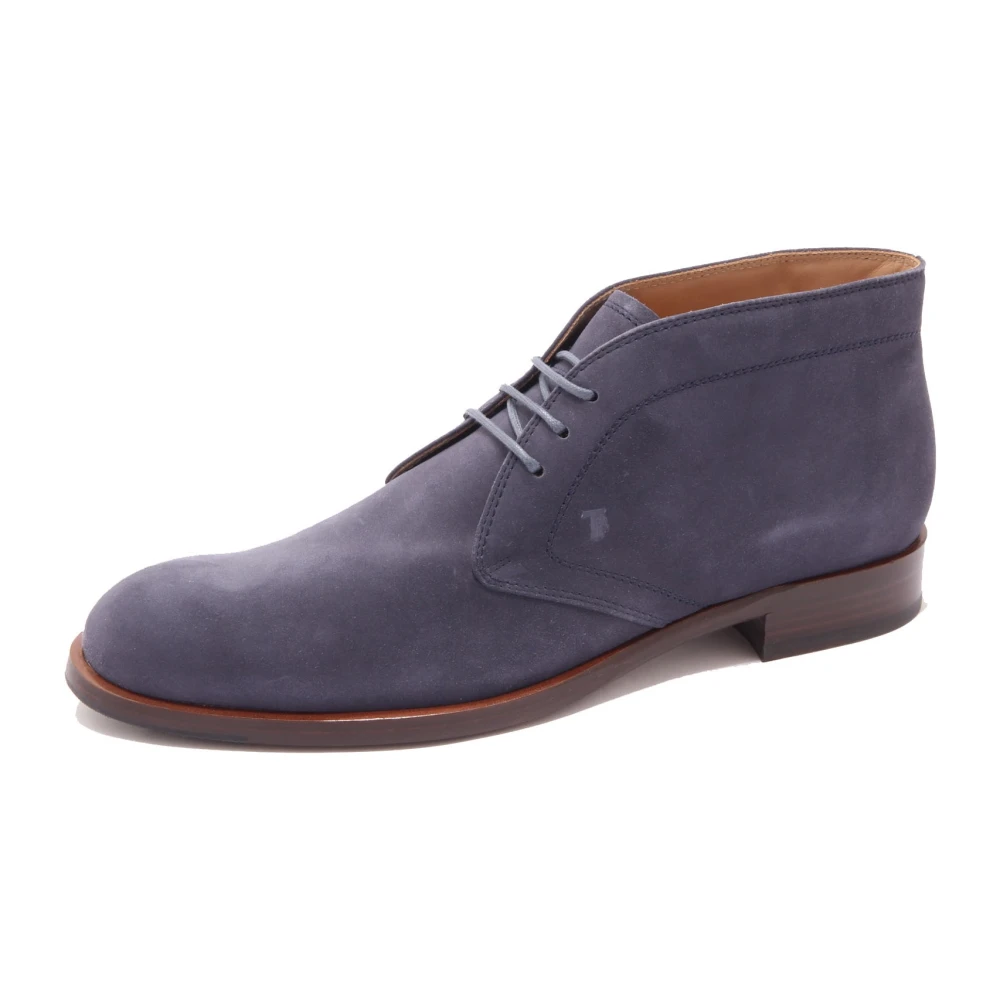 Tod's Men's Blue Polacco Cuoio + Iniezione