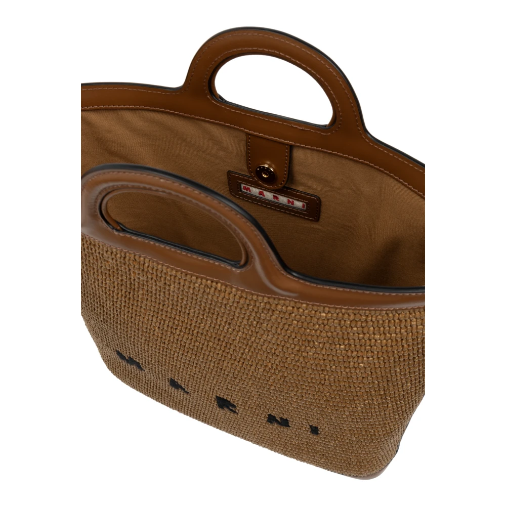 Marni Tropicalia shopper tas Brown Dames