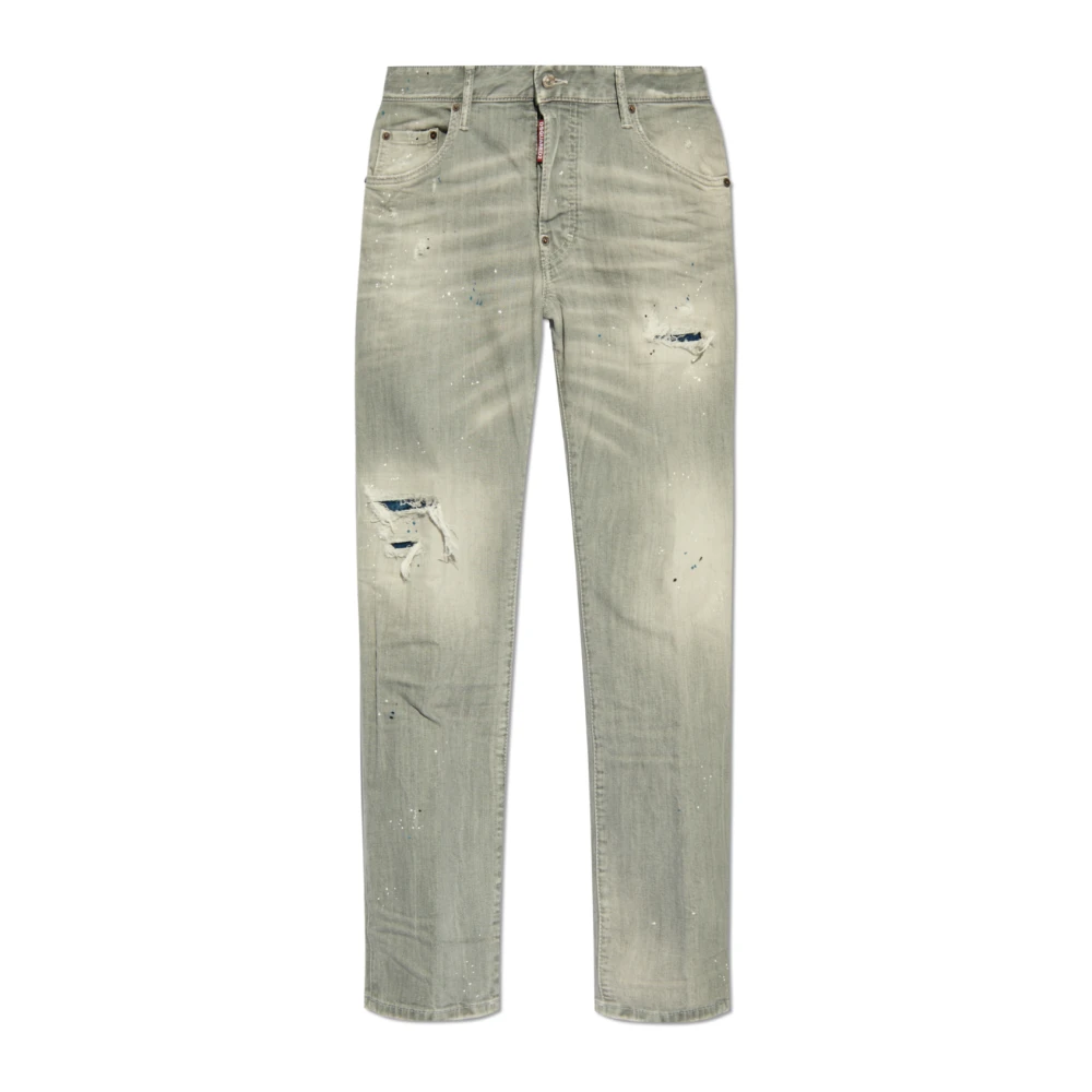 Dsquared2 Klassieke Denim Jeans met Vijf Zakken Gray Heren